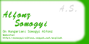 alfonz somogyi business card